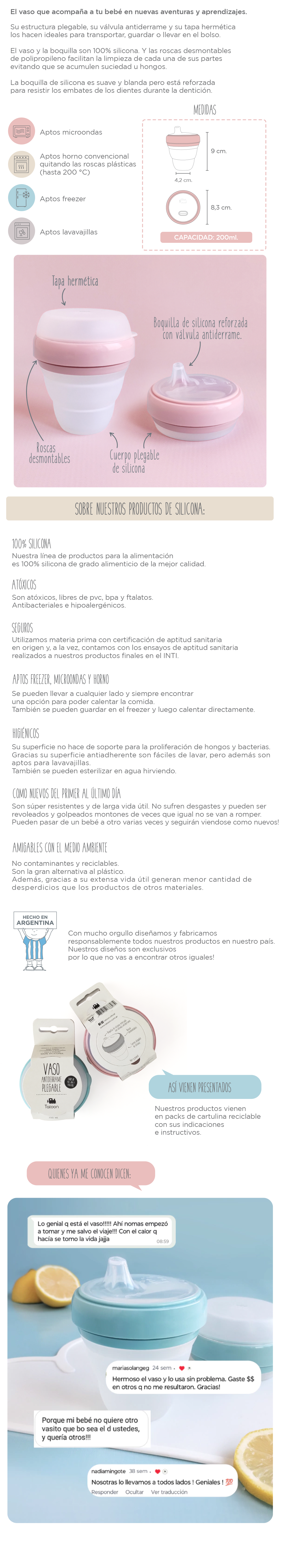 Descripcion vasos rosa